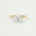 Load image into Gallery viewer, 2.0 CT Oval Lab Grown Diamond  Solitaire East West Engagement Ring
