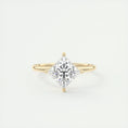 Load image into Gallery viewer, 2.0 CT Princess Cut Lab Grown Diamond East West Solitaire Engagement Ring
