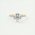 Load image into Gallery viewer, Eternal Radiance: 2.0 CT Round Lab Grown Diamond Pave Engagement Ring
