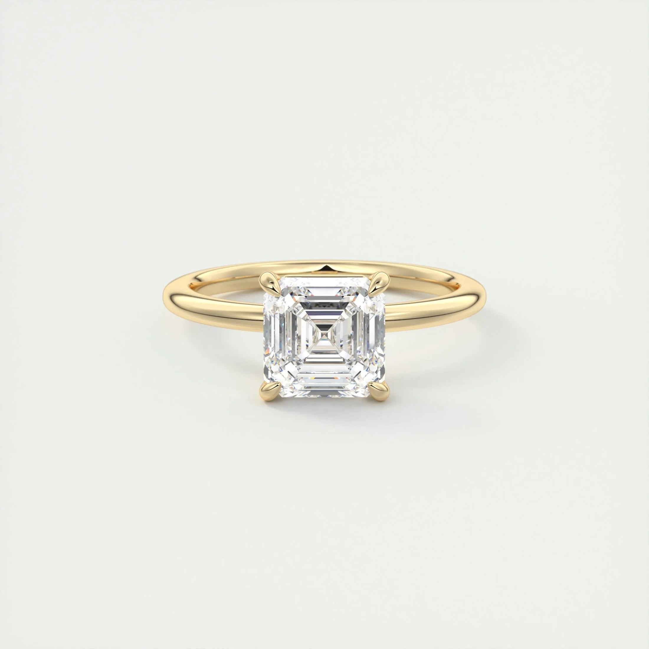 Radiant 2.0 CT Asscher-Cut Lab-Grown Diamond Solitaire Ring