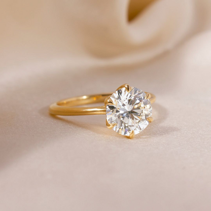 Solitaire-Oval Lab Grown Diamond Engagement Ring