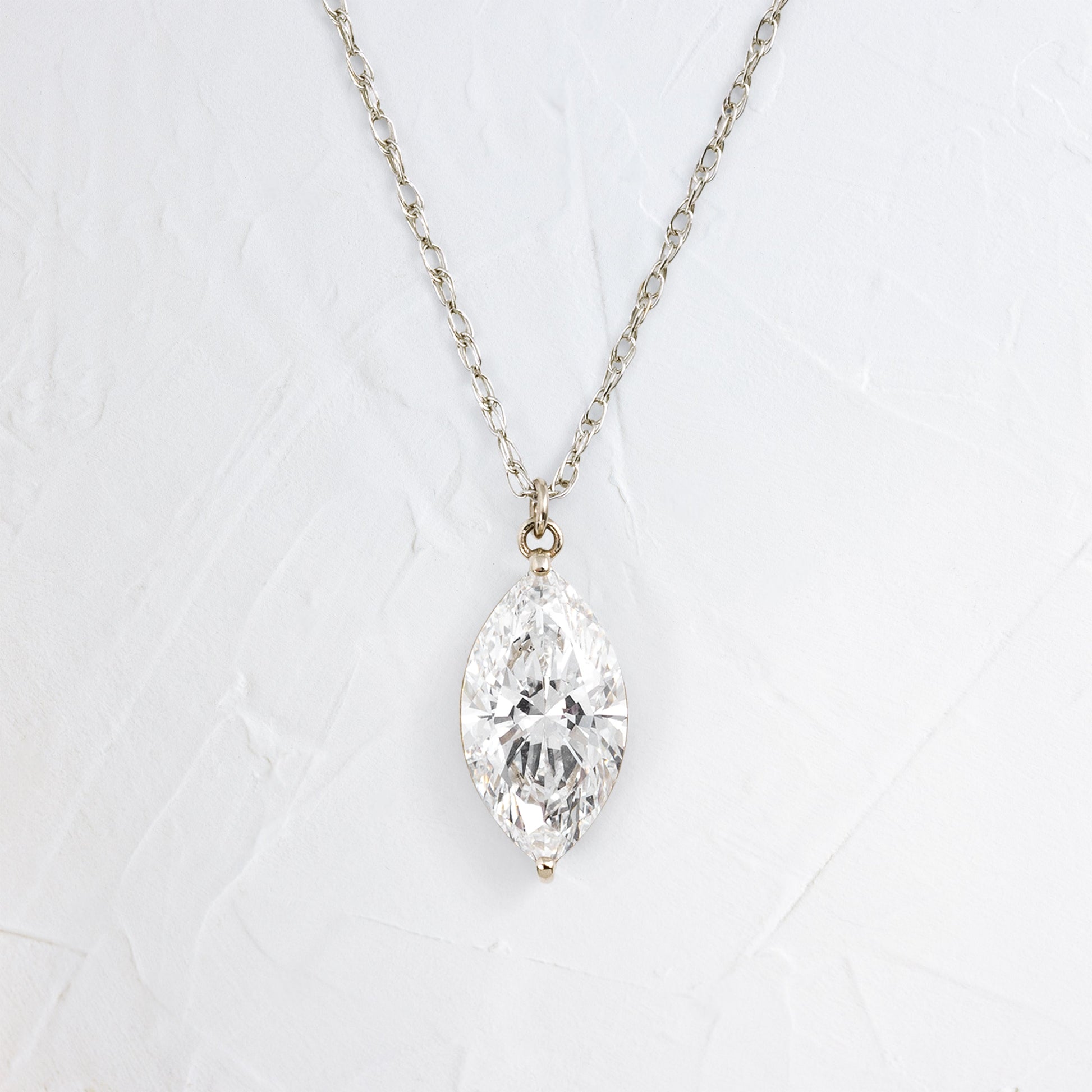 Solitaire- 1.0 CT Oval Lab Grown Diamond Necklace