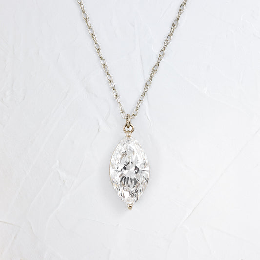 Solitaire- 1.0 CT Oval Lab Grown Diamond Necklace