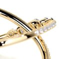 Load image into Gallery viewer, 0.42ct Round EF- VVS Diamond Criss Cross Wedding Band
