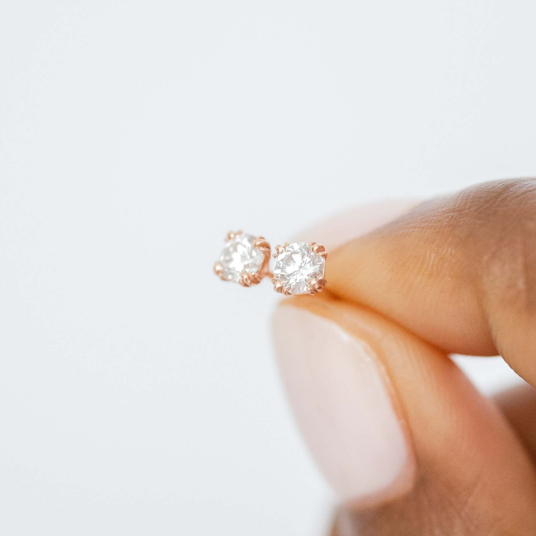 Solitaire- 1.0CT Oval Lab Grown Diamond Earrings