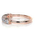 Load image into Gallery viewer, 0.75ct Round EF- VVS Diamond Half Eternity Stackable Wedding Band
