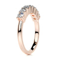 Load image into Gallery viewer, 0.75ct Round EF- VVS Diamond Half Eternity Stackable Wedding Band
