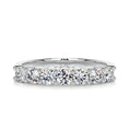 Load image into Gallery viewer, 0.75ct Round EF- VVS Diamond Half Eternity Stackable Wedding Band
