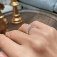 Load image into Gallery viewer, 0.75ct Round EF- VVS Diamond Half Eternity Stackable Wedding Band
