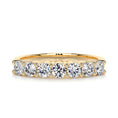 Load image into Gallery viewer, 0.75ct Round EF- VVS Diamond Half Eternity Stackable Wedding Band
