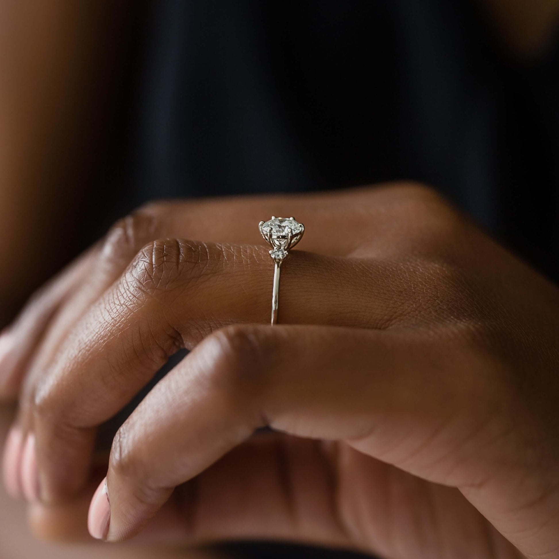 Solitaire-Oval Lab Grown Diamond Engagement Ring