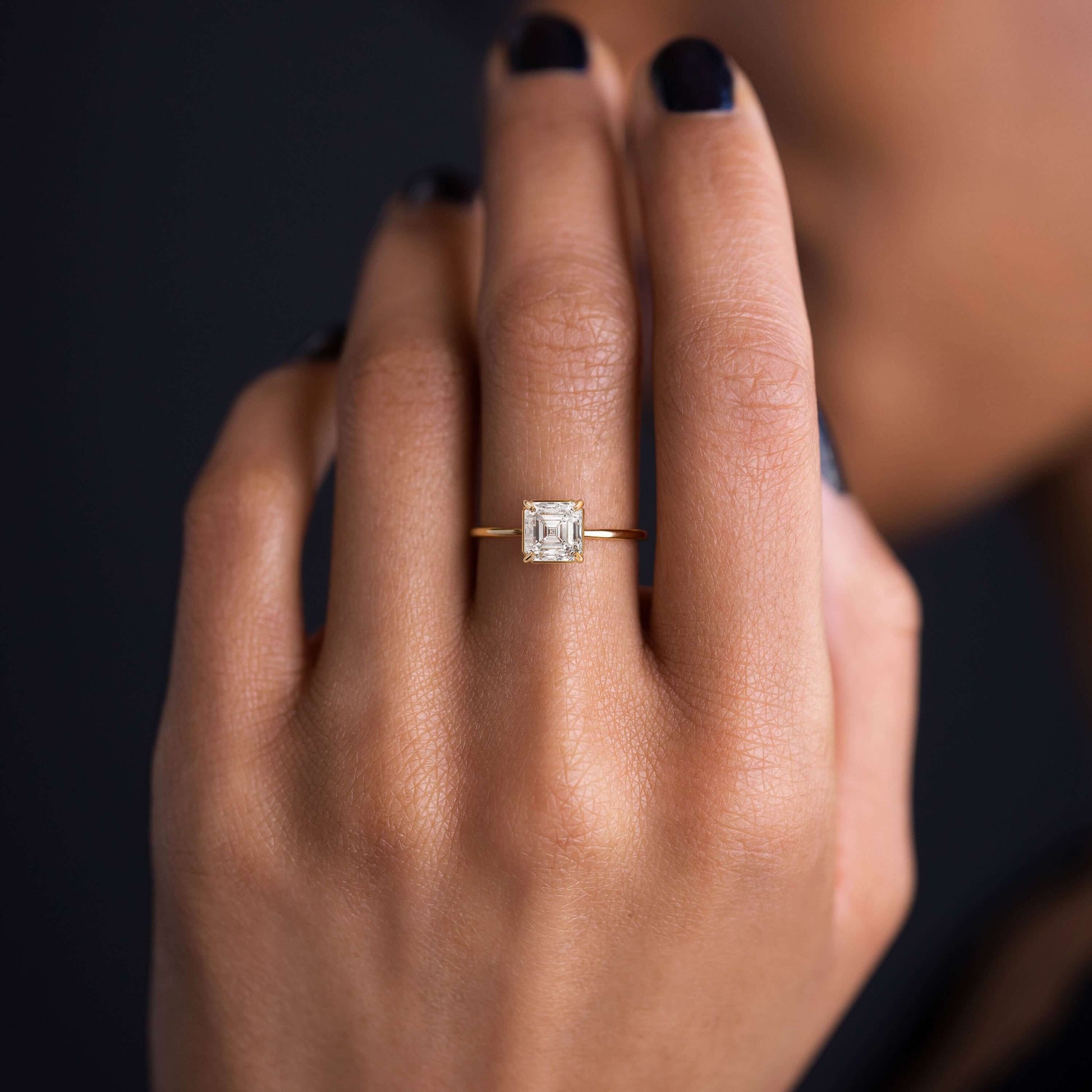 Solitaire-Oval Lab Grown Diamond Engagement Ring