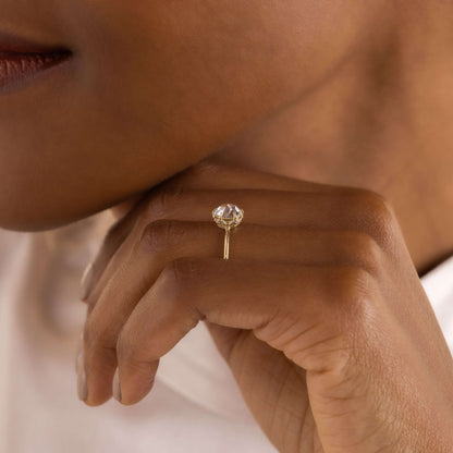 Solitaire-Oval Lab Grown Diamond Engagement Ring