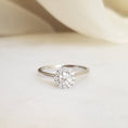 Load image into Gallery viewer, 0.32 CT Round Lab-Grown Diamond Halo Elegance Wedding Band
