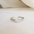 Load image into Gallery viewer, 0.50 CT Round Lab-Grown Diamond Pavé Elegance Engagement Ring
