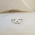 Load image into Gallery viewer, 0.80 CT Round Lab-Grown Diamond Halo & Pave Engagement Ring
