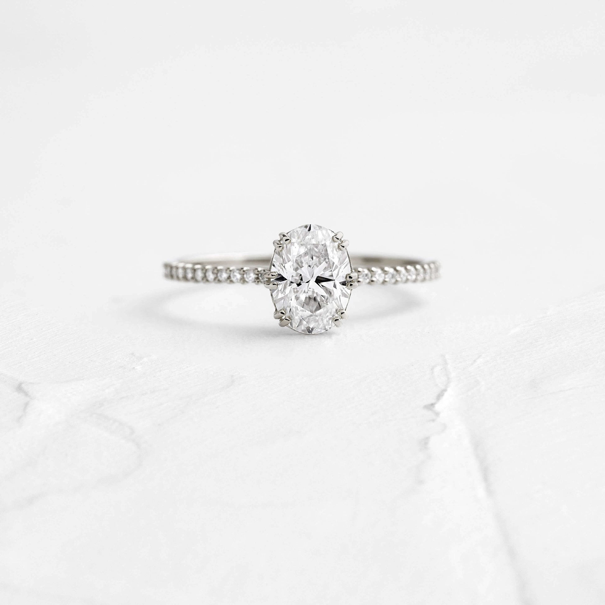 Solitaire-Oval Lab Grown Diamond Engagement Ring