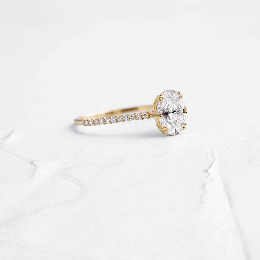 Solitaire-Oval Lab Grown Diamond Engagement Ring