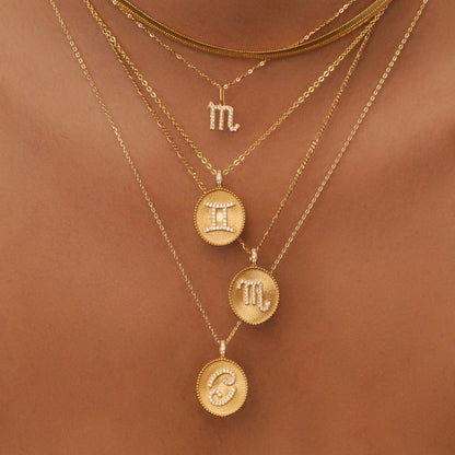 Elegant 0.25 TCW Round Lab-Grown Diamond Taurus Zodiac Necklace 2