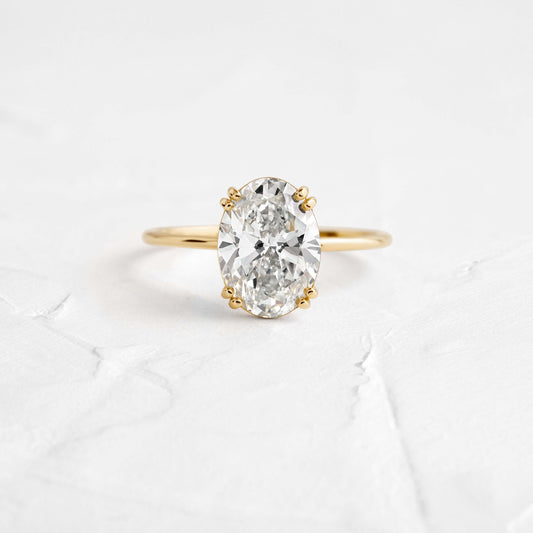 Solitaire-Oval Lab Grown Diamond Engagement Ring
