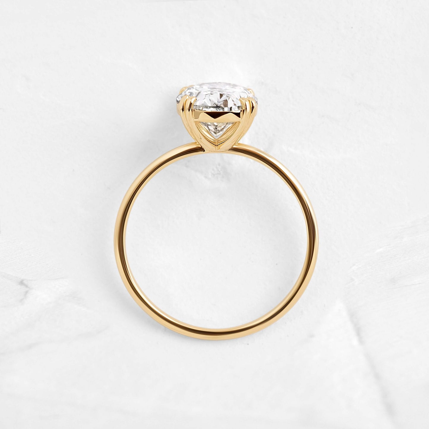 Solitaire-Oval Lab Grown Diamond Engagement Ring