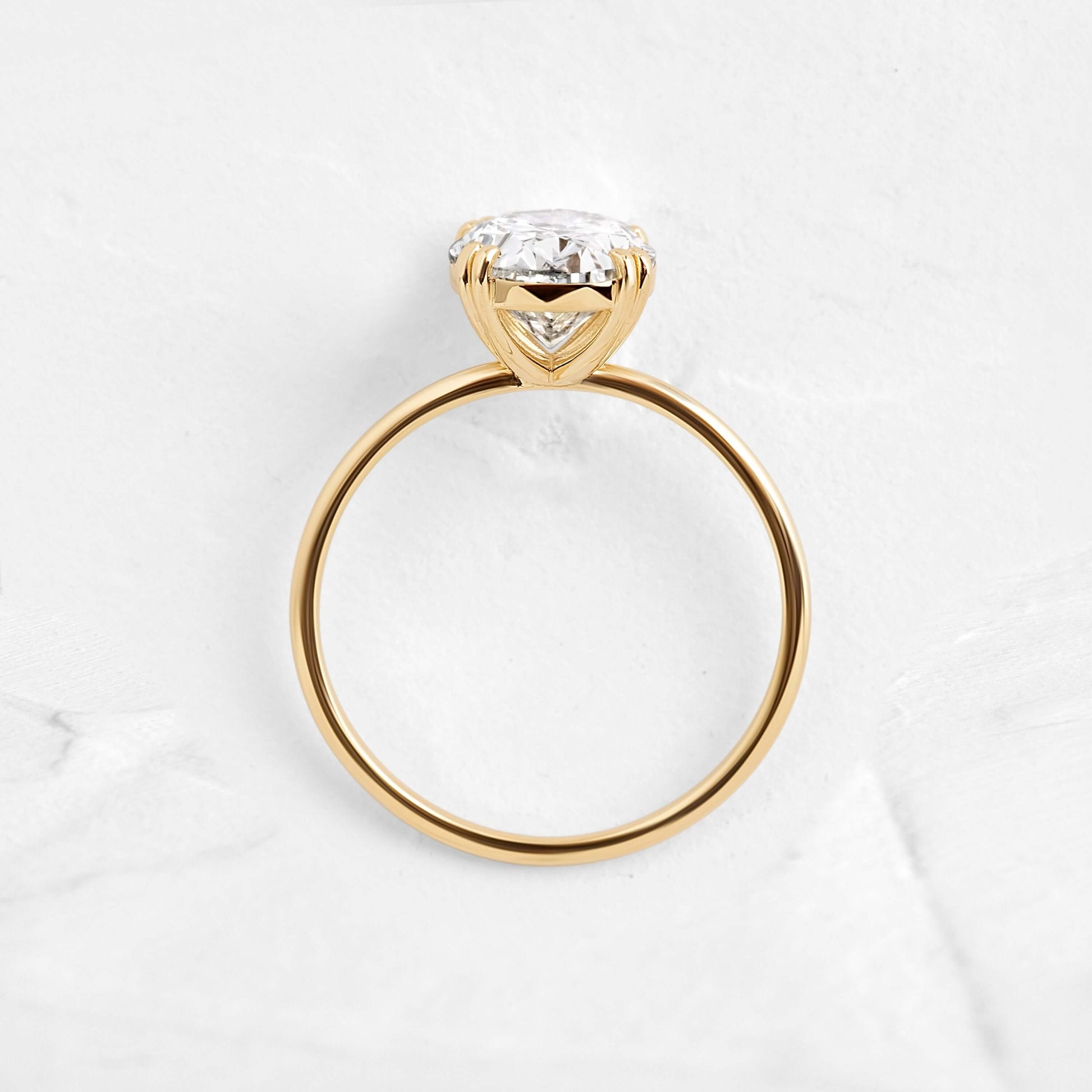 Solitaire-Oval Lab Grown Diamond Engagement Ring