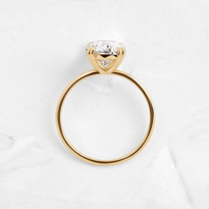 Solitaire-Oval Lab Grown Diamond Engagement Ring