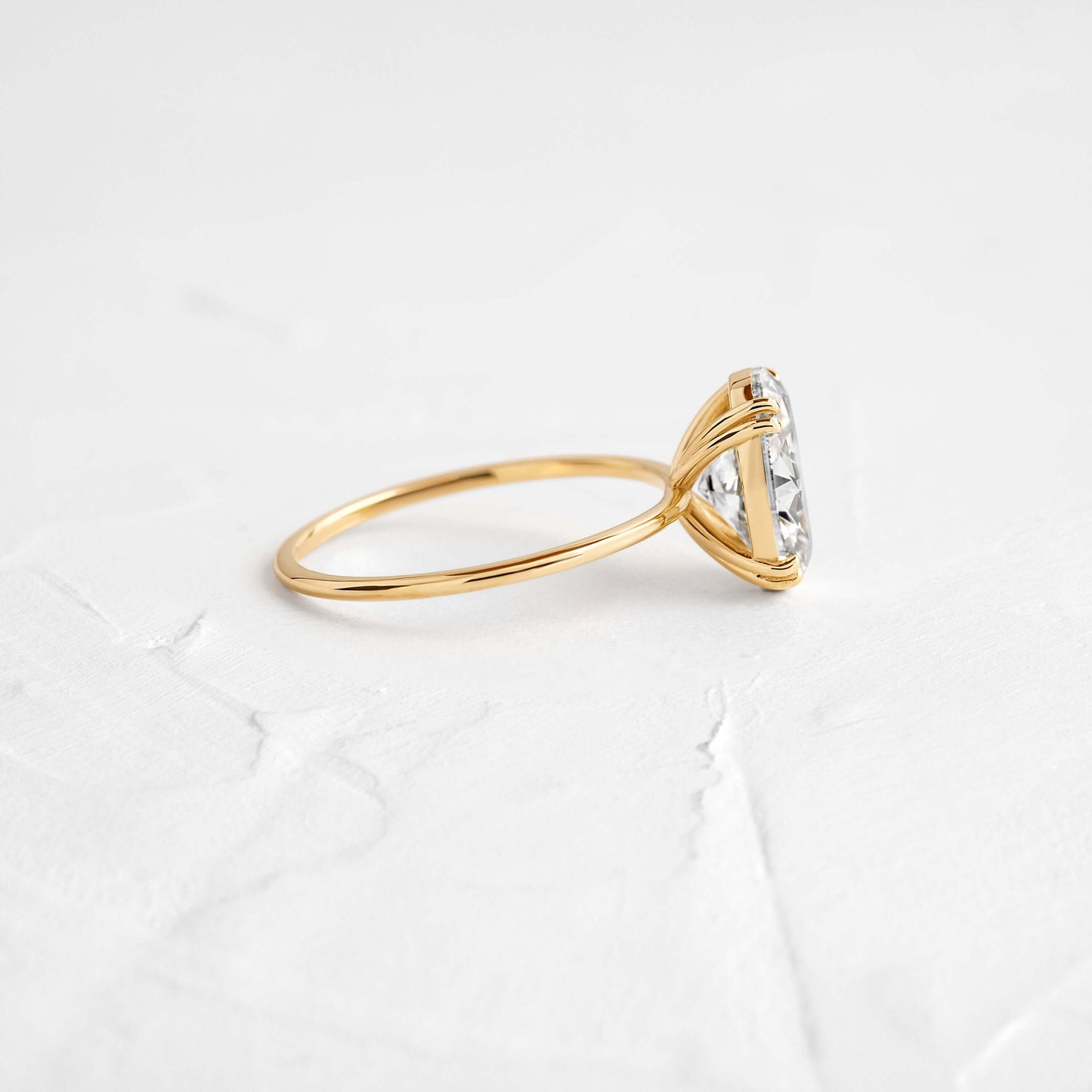 Solitaire Double Prong-Oval Lab Grown Diamond Engagement Ring