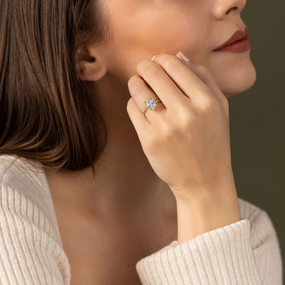 Solitaire-Oval Lab Grown Diamond Engagement Ring