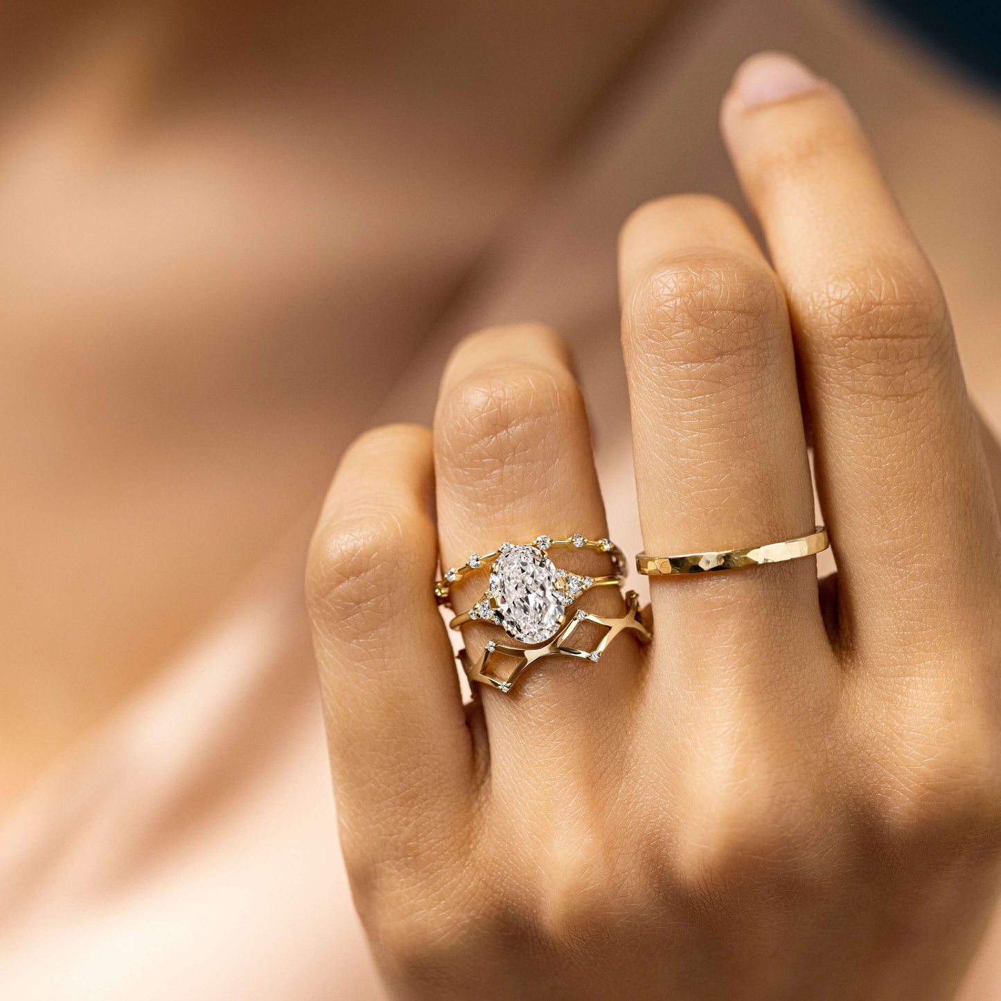 Solitaire-Oval Lab Grown Diamond Engagement Ring