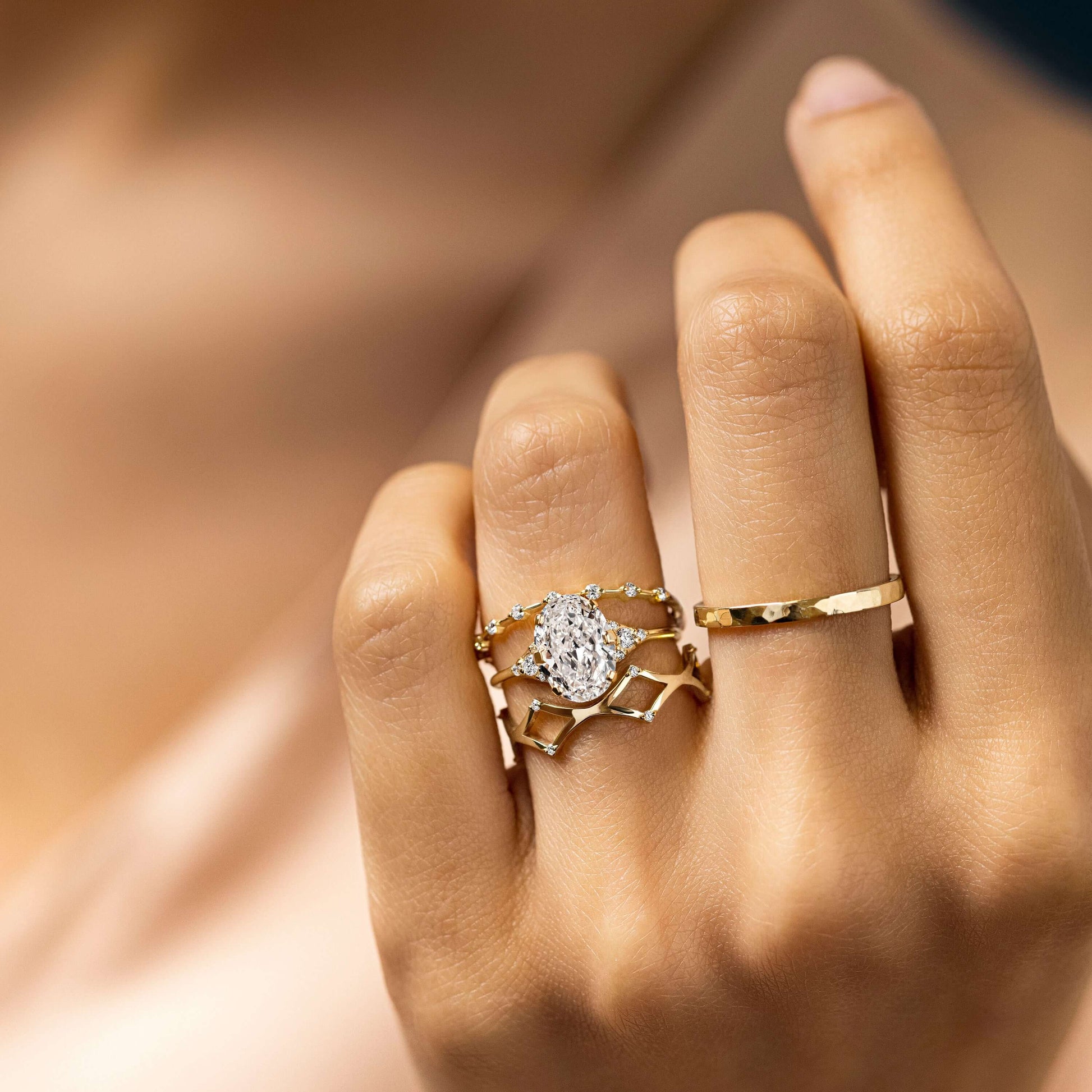 Solitaire-Oval Lab Grown Diamond Engagement Ring