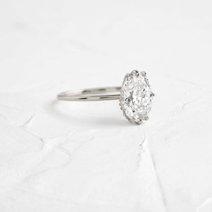 Solitaire-Oval Lab Grown Diamond Engagement Ring