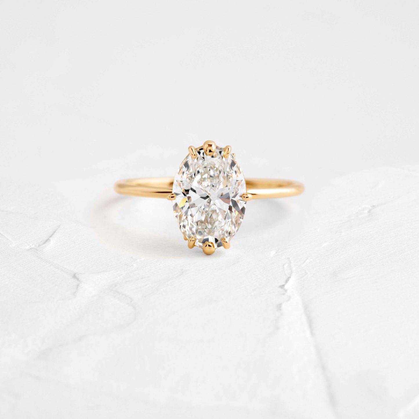 Solitaire-Oval Lab Grown Diamond Engagement Ring