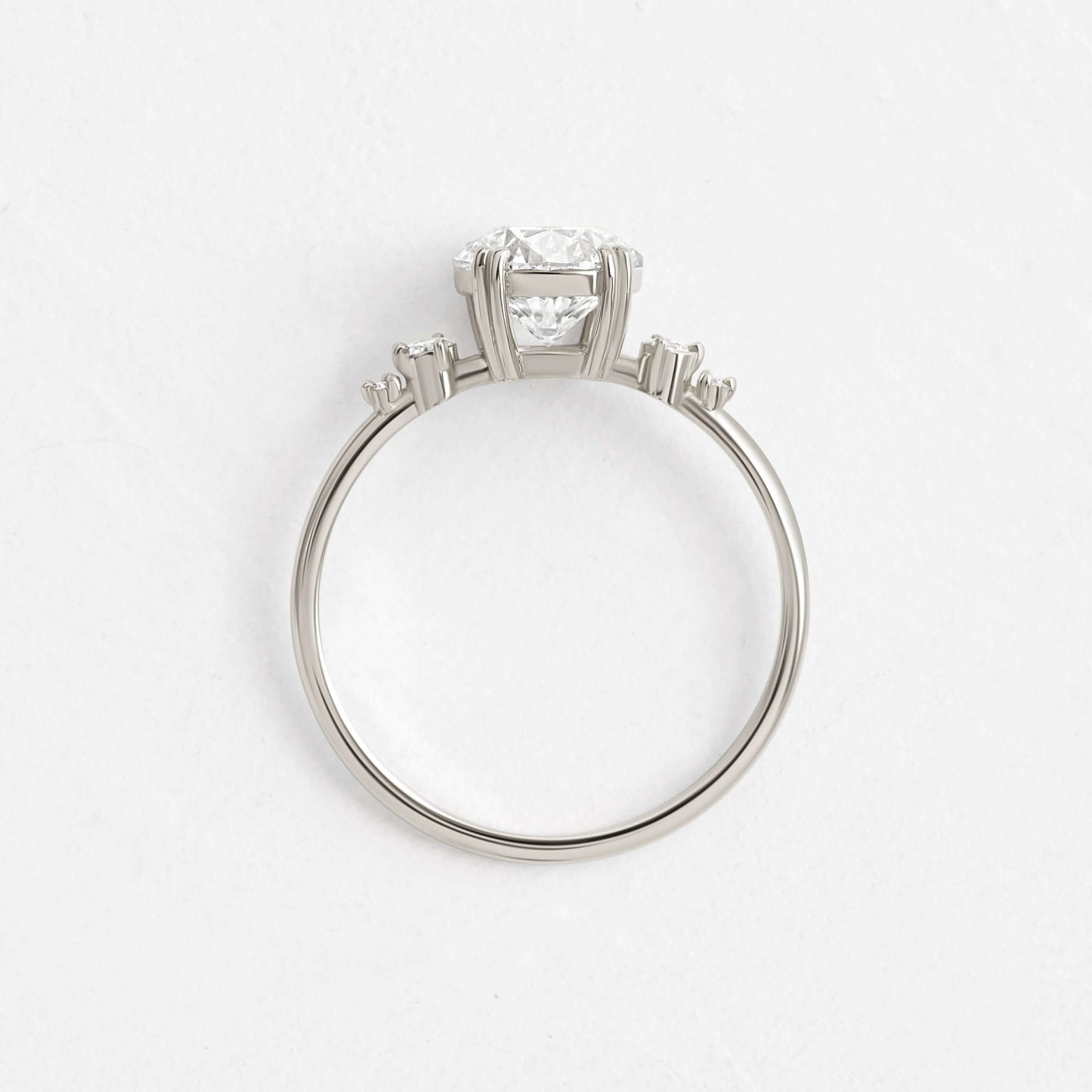Solitaire-Oval Lab Grown Diamond Engagement Ring