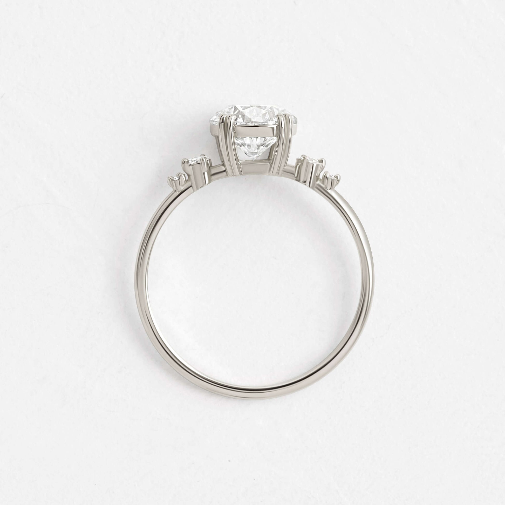 Solitaire-Oval Lab Grown Diamond Engagement Ring