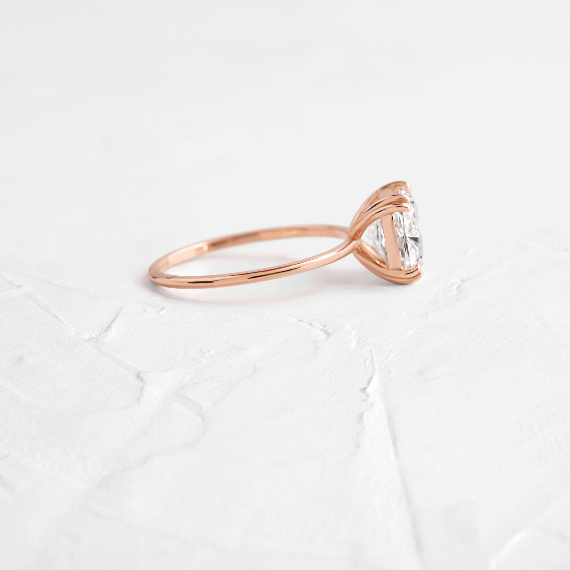 Solitaire-Oval Lab Grown Diamond Engagement Ring
