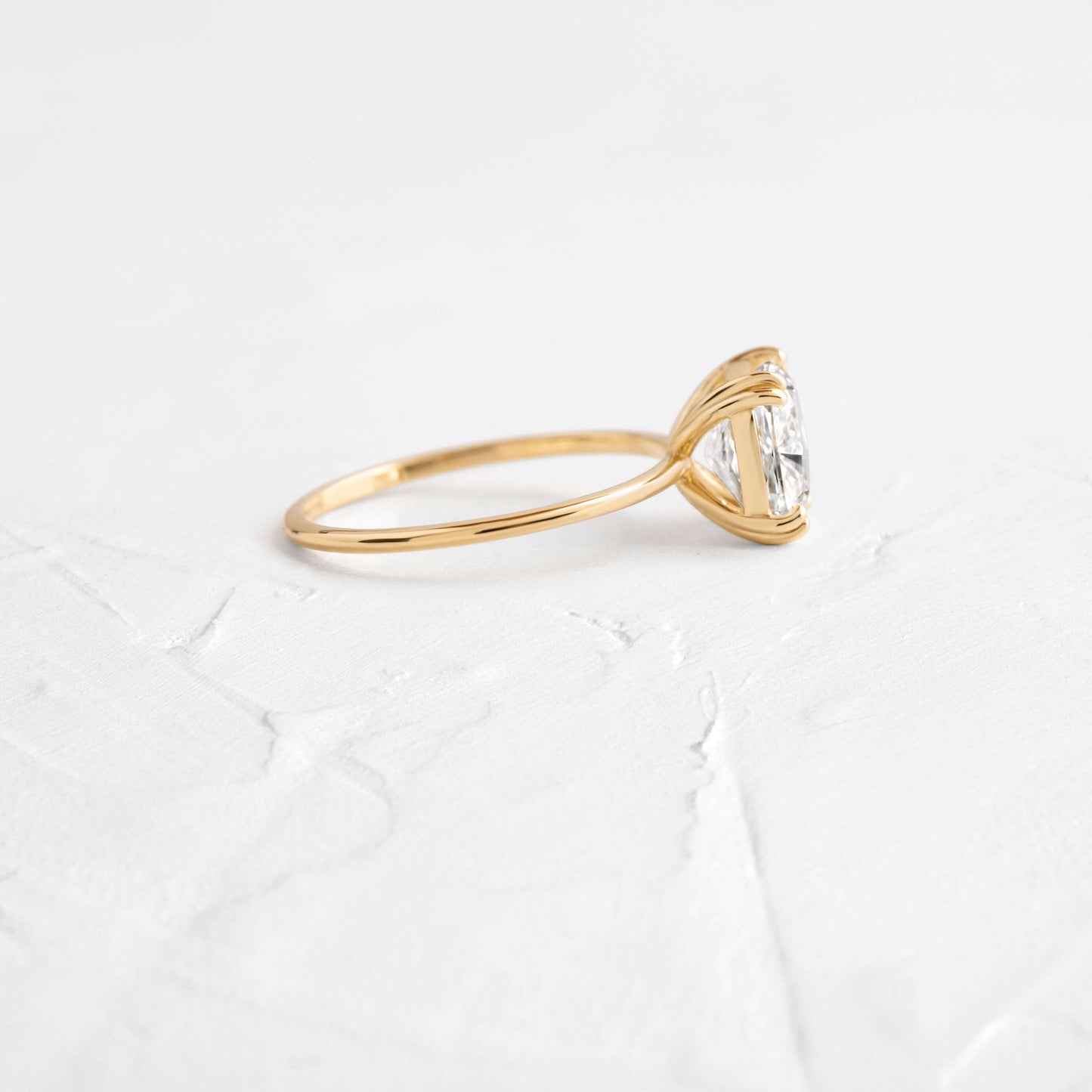 Solitaire Double Prong-Cushion Lab Grown Diamond Engagement Ring