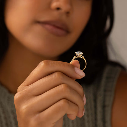 Solitaire-Oval Lab Grown Diamond Engagement Ring
