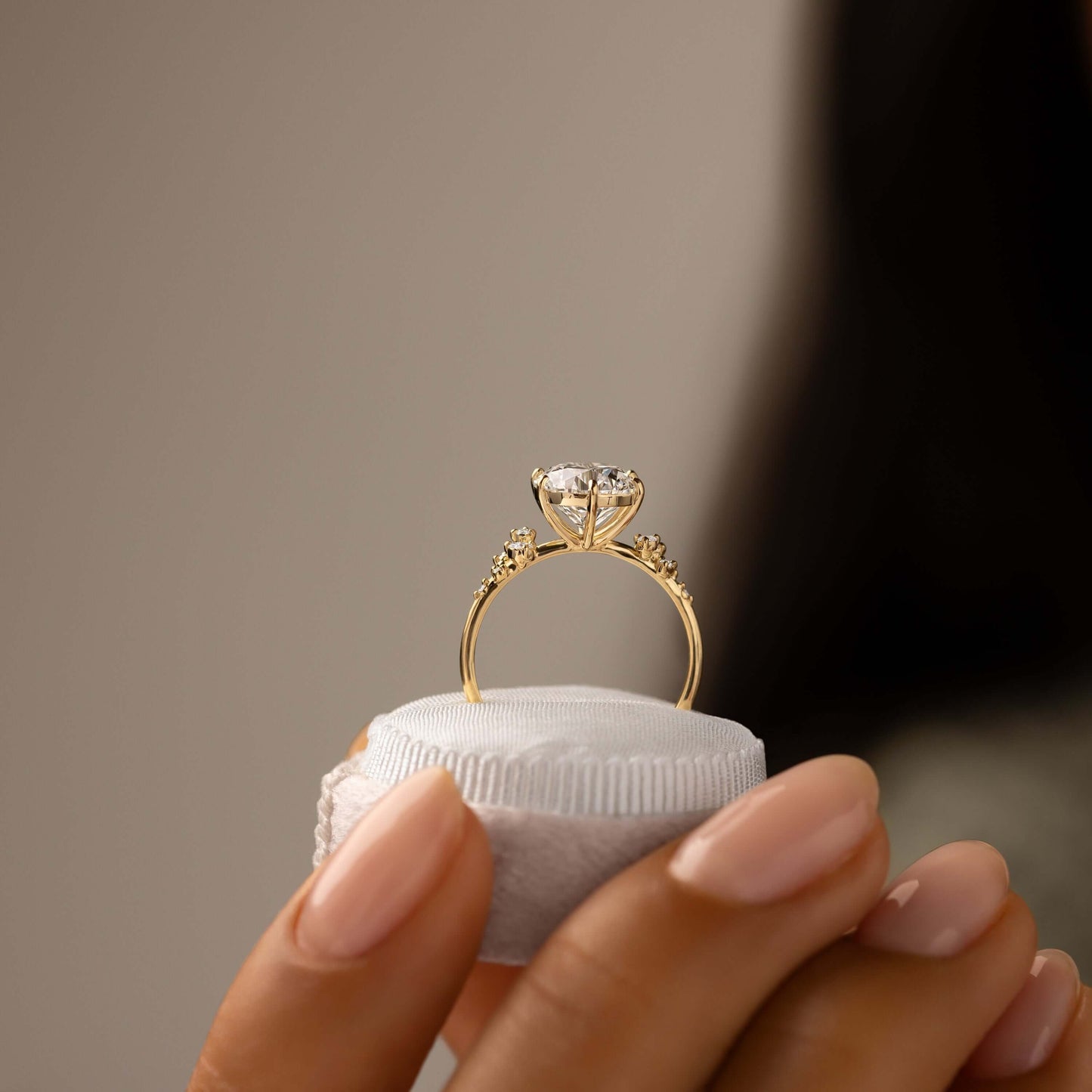 Solitaire-Oval Lab Grown Diamond Engagement Ring
