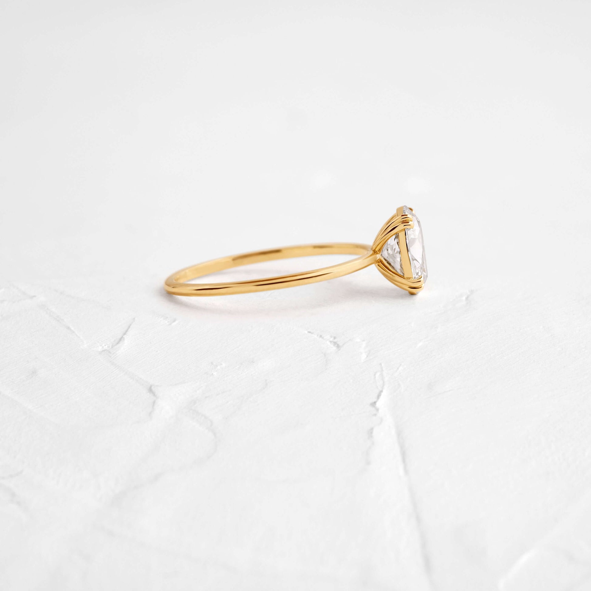 Solitaire-Oval Lab Grown Diamond Engagement Ring