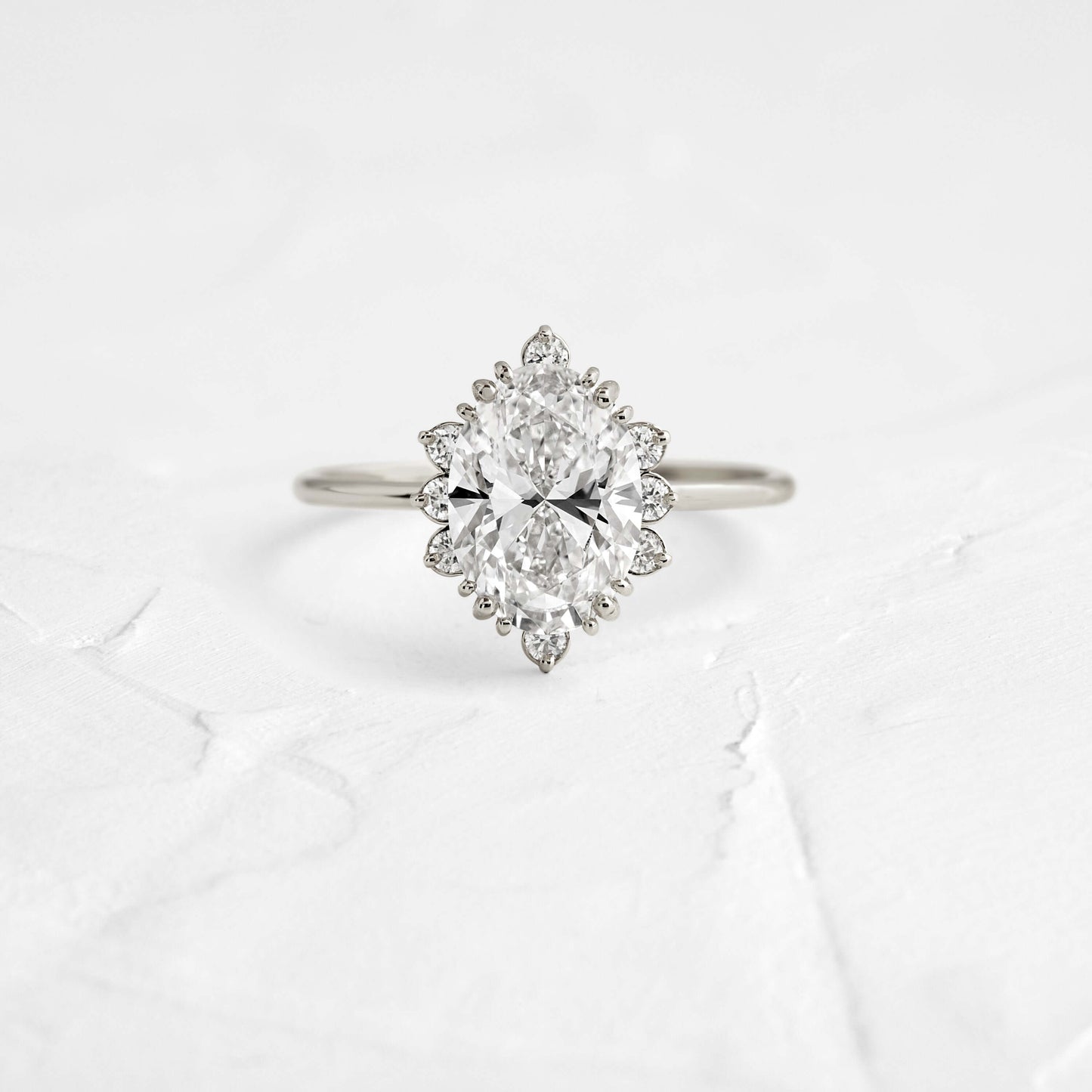 Solitaire-Oval Lab Grown Diamond Engagement Ring
