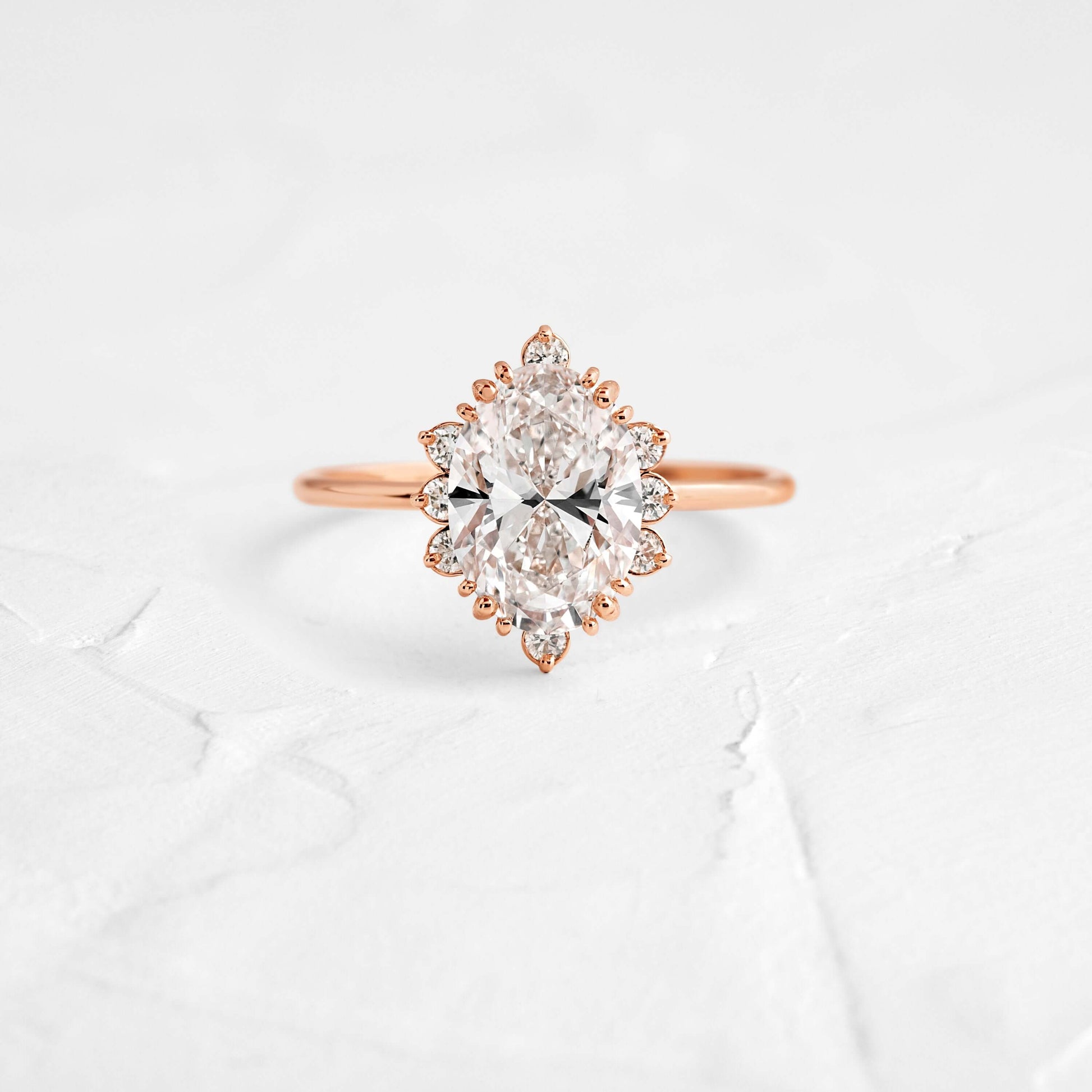 Solitaire-Oval Lab Grown Diamond Engagement Ring