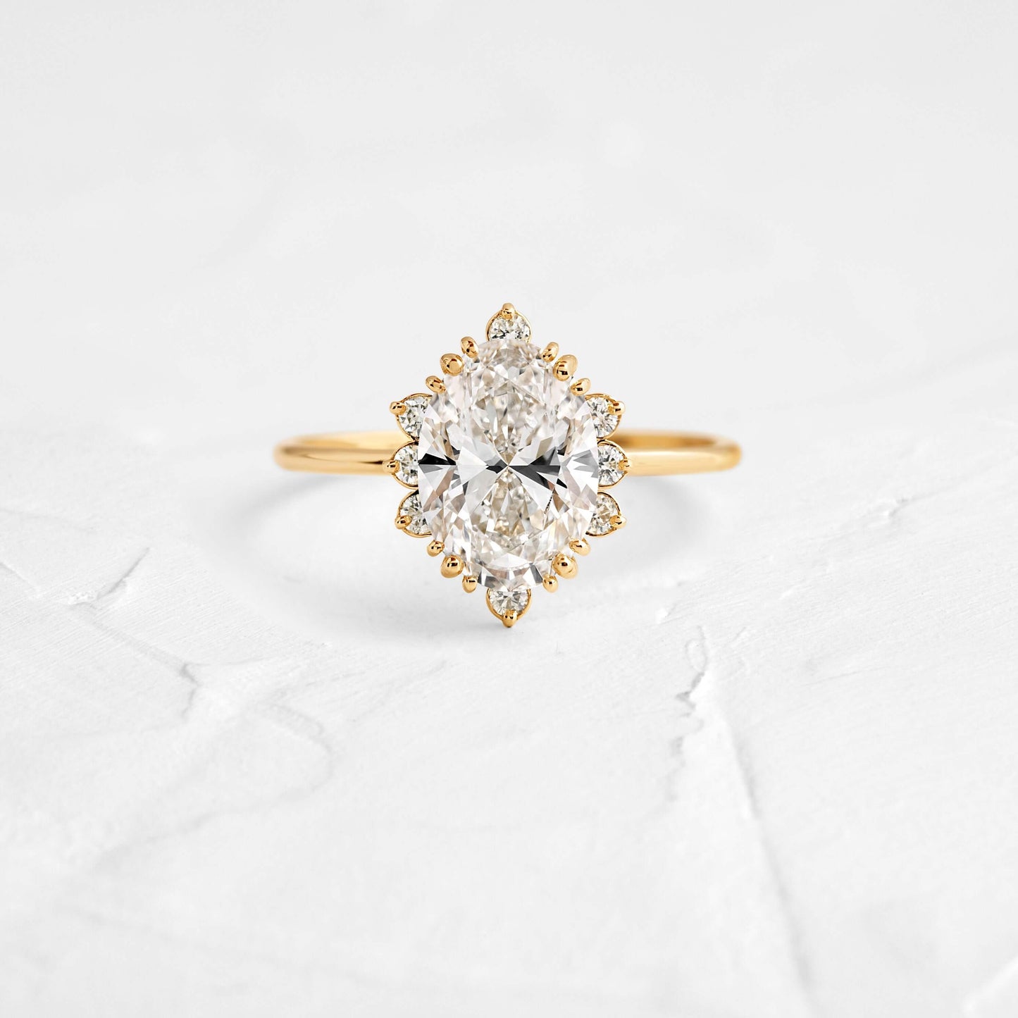 Solitaire-Oval Lab Grown Diamond Engagement Ring