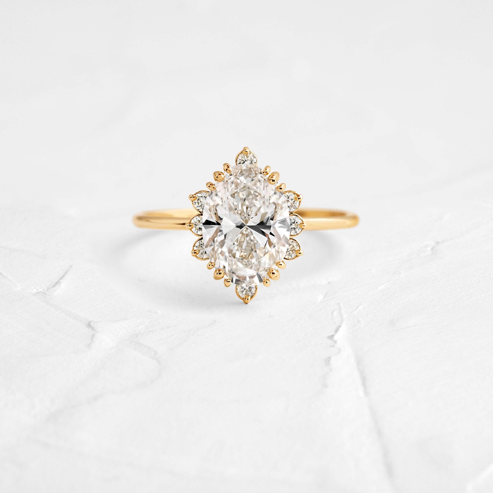 Solitaire-Oval Lab Grown Diamond Engagement Ring
