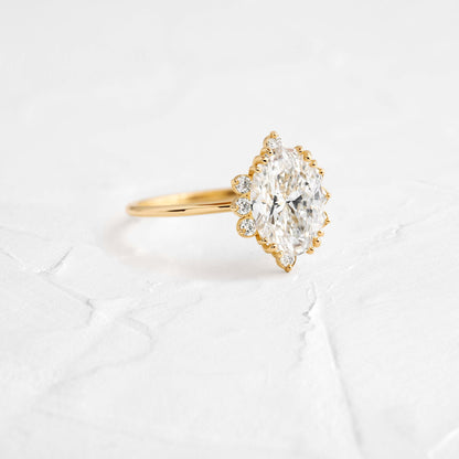Solitaire-Oval Lab Grown Diamond Engagement Ring