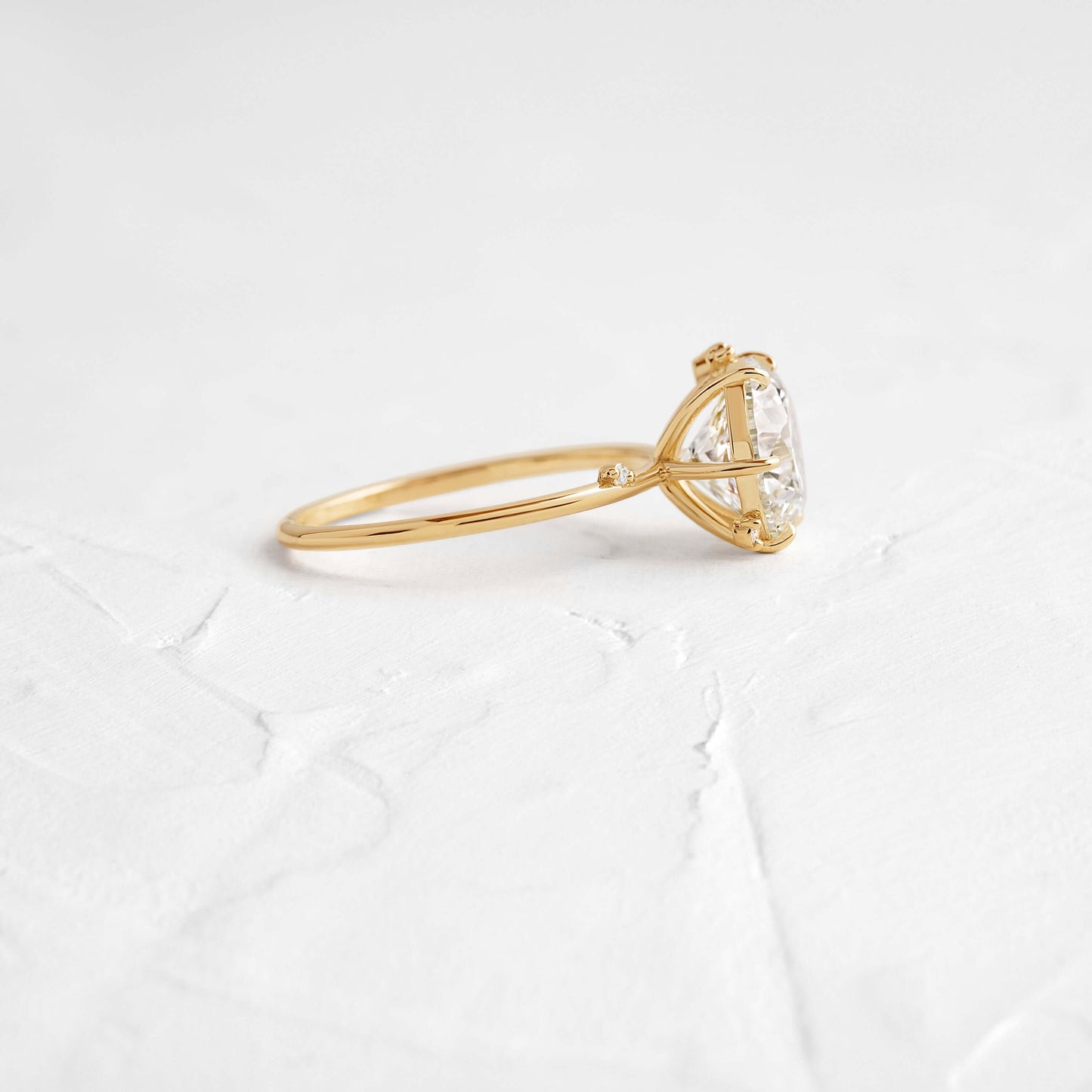 Cluster-Round Lab Grown Diamond Engagement Ring