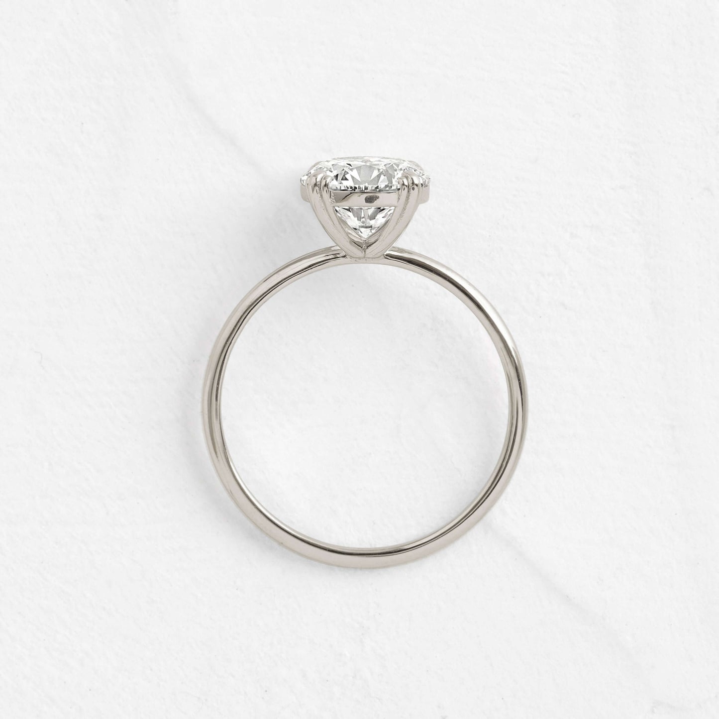 Solitaire-Oval Lab Grown Diamond Engagement Ring