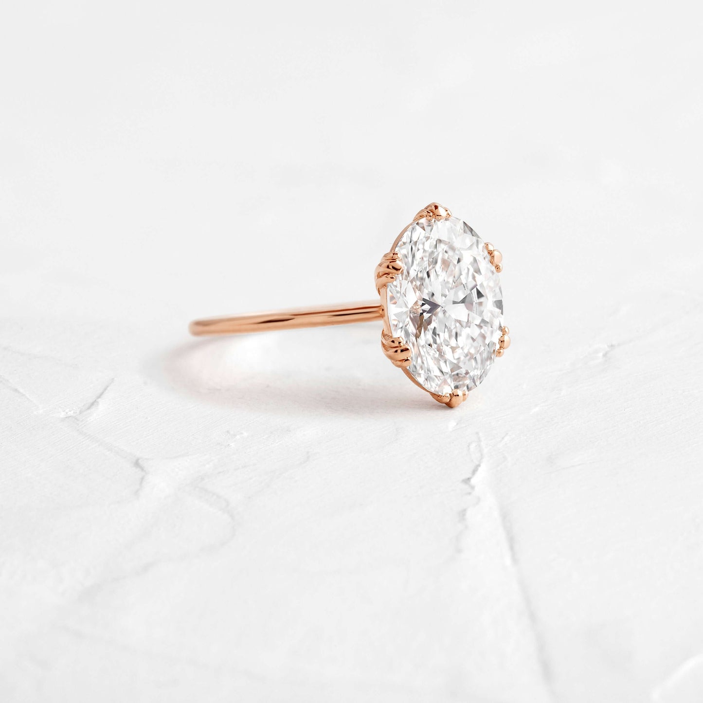 Solitaire-Oval Lab Grown Diamond Engagement Ring