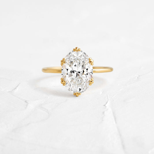 Solitaire-Oval Lab Grown Diamond Engagement Ring