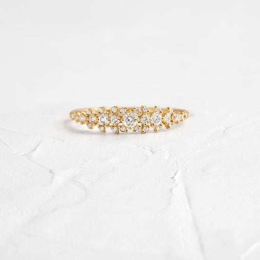 Cluster- 0.31 CT Round Lab Grown Diamond Wedding Band